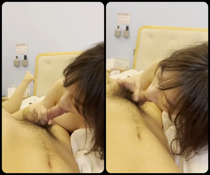 Tình nhân ngoan mút láp cây hàng bự của anh